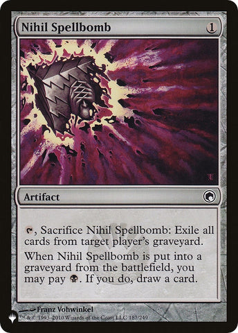 Image for Nihil Spellbomb (187) [The List Reprints]