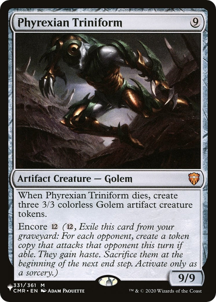 Image for Phyrexian Triniform (331) [The List Reprints]