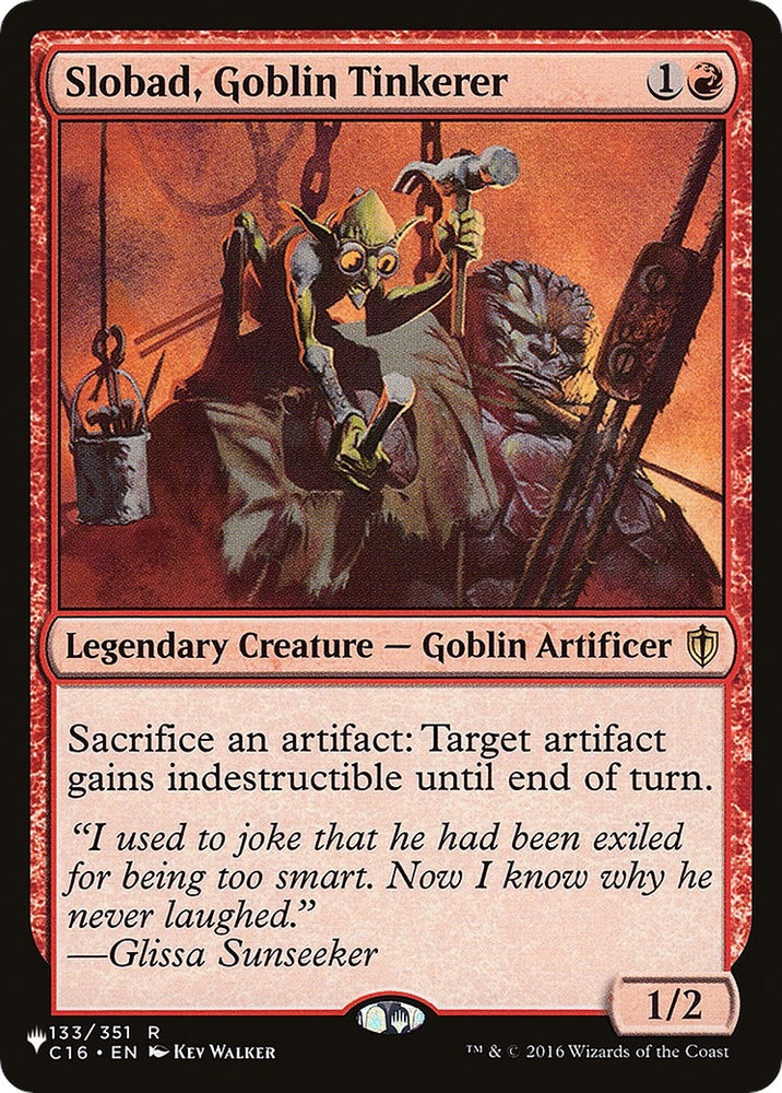 Image for Slobad, Goblin Tinkerer (133) [The List Reprints]