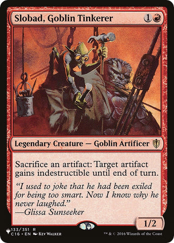 Image for Slobad, Goblin Tinkerer (133) [The List Reprints]