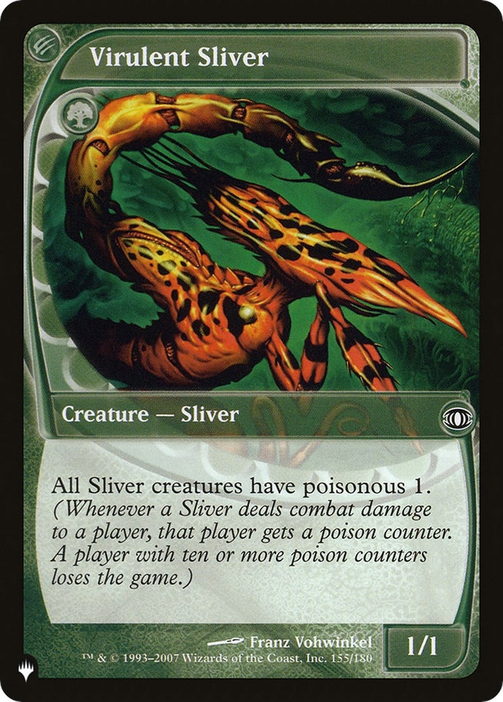 Image for Virulent Sliver (155) [The List Reprints]