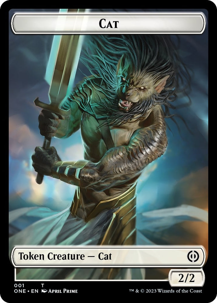 Image for Cat Token (1) [Phyrexia: All Will Be One]
