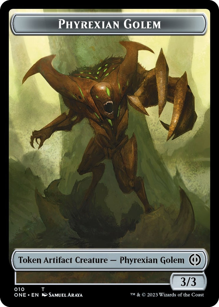 Image for Phyrexian Golem Token (10) [Phyrexia: All Will Be One]