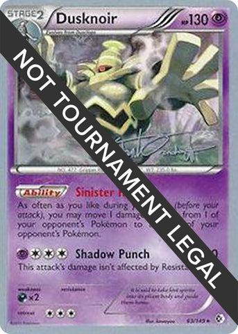 Image for Dusknoir - 2014 (Trent Orndorff) (63/149) - Pokemon