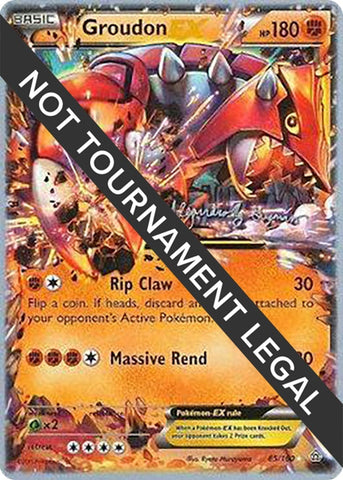 Image for Groudon EX - 2015 (Alejandro Ng-Guzman) (85/160) - Pokemon
