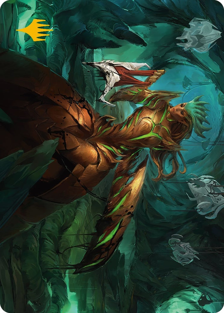 Image for Glissa Sunslayer Art Card (Gold-Stamped Signature) (47) [Art Series: Phyrexia: All Will Be One]