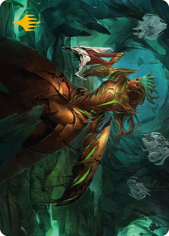 Image for Glissa Sunslayer Art Card (Gold-Stamped Signature) (47) [Art Series: Phyrexia: All Will Be One]
