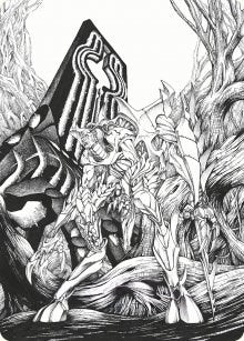 Image for Lukka, Bound to Ruin Art Card (79) [Art Series: Phyrexia: All Will Be One]