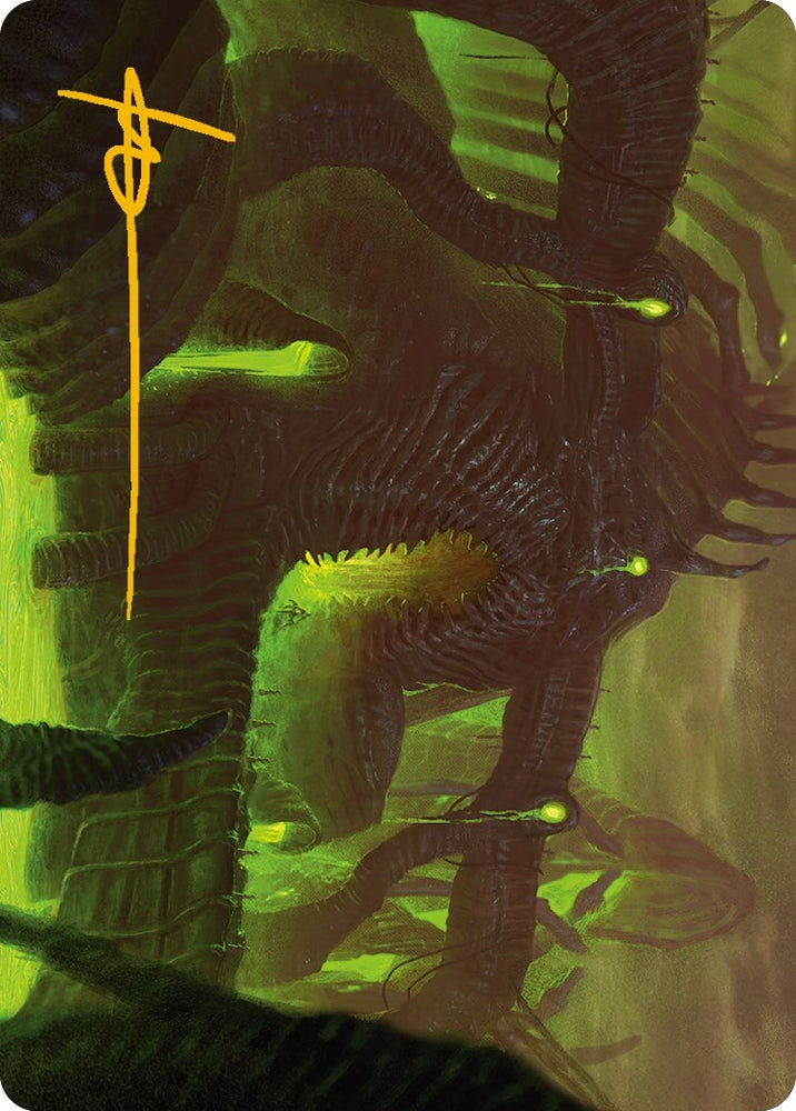 Image for The Dross Pits Art Card (Gold-Stamped Signature) (58) [Art Series: Phyrexia: All Will Be One]