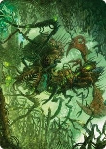 Image for Skyscythe Engulfer Art Card (42) [Art Series: Phyrexia: All Will Be One]