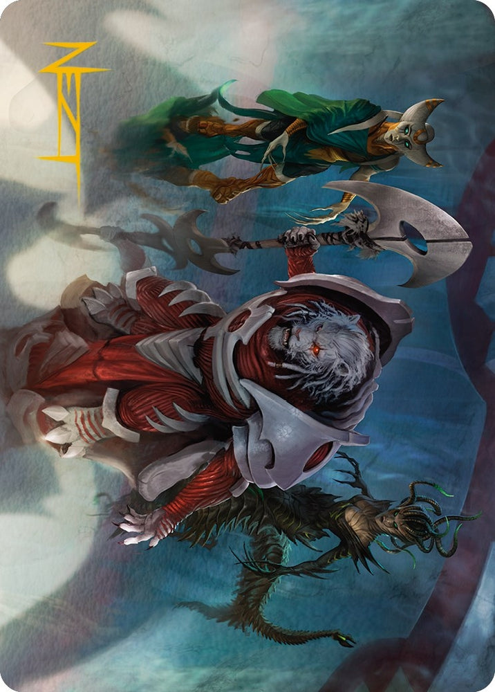 Image for Norn's Decree Art Card (Gold-Stamped Signature) (6) [Art Series: Phyrexia: All Will Be One]