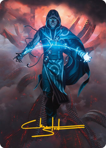 Image for Jace, the Perfected Mind Art Card (15/81) (Gold-Stamped Signature) (15) [Art Series: Phyrexia: All Will Be One]