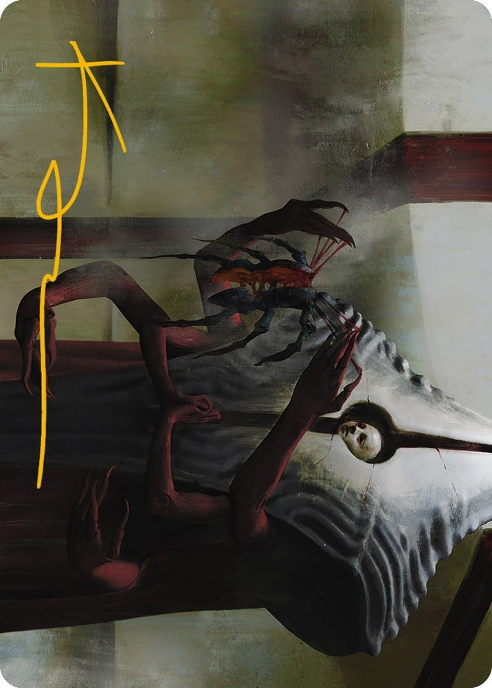Image for Vivisection Evangelist Art Card (Gold-Stamped Signature) (54) [Art Series: Phyrexia: All Will Be One]