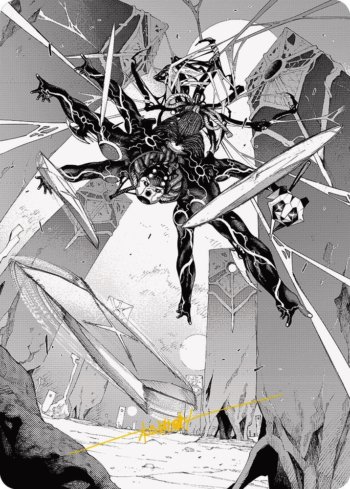 Image for Kaito, Dancing Shadow Art Card (78/81) (Gold-Stamped Signature) (78) [Art Series: Phyrexia: All Will Be One]