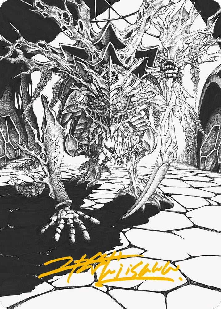 Image for Thrun, Breaker of Silence Art Card (Gold-Stamped Signature) (76) [Art Series: Phyrexia: All Will Be One]