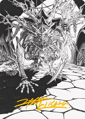 Image for Thrun, Breaker of Silence Art Card (Gold-Stamped Signature) (76) [Art Series: Phyrexia: All Will Be One]