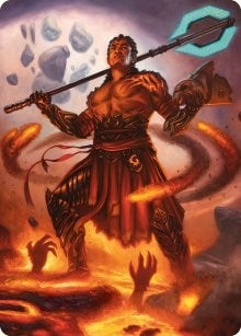 Image for Koth, Fire of Resistance Art Card (31) [Art Series: Phyrexia: All Will Be One]
