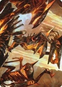 Image for Gleeful Demolition Art Card (28) [Art Series: Phyrexia: All Will Be One]