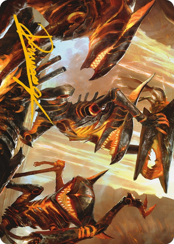 Image for Gleeful Demolition Art Card (Gold-Stamped Signature) (28) [Art Series: Phyrexia: All Will Be One]