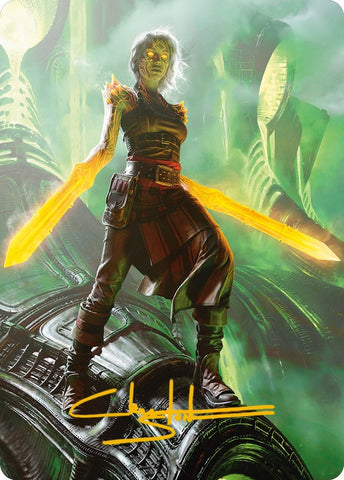 Image for Nahiri, the Unforgiving Art Card (51/81) (Gold-Stamped Signature) (51) [Art Series: Phyrexia: All Will Be One]