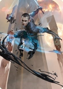 Image for Kaito, Dancing Shadow Art Card (48/81) (48) [Art Series: Phyrexia: All Will Be One]