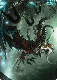 Image for Vraan, Executioner Thane Art Card (24) [Art Series: Phyrexia: All Will Be One]