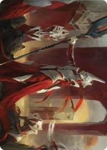 Image for Porcelain Zealot Art Card (8) [Art Series: Phyrexia: All Will Be One]