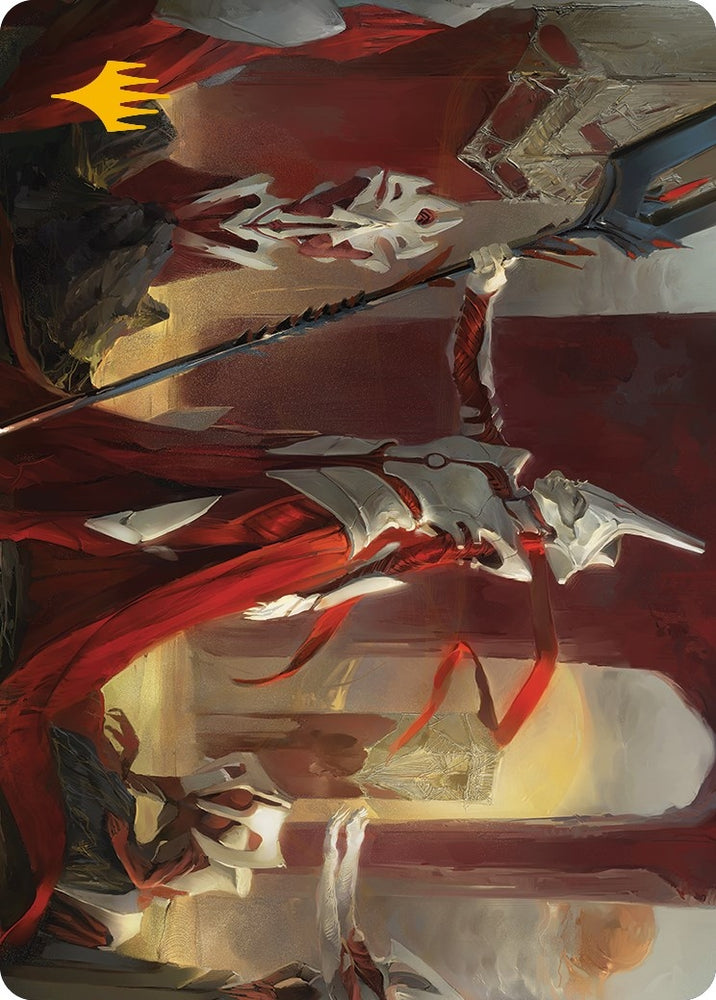 Image for Porcelain Zealot Art Card (Gold-Stamped Signature) (8) [Art Series: Phyrexia: All Will Be One]