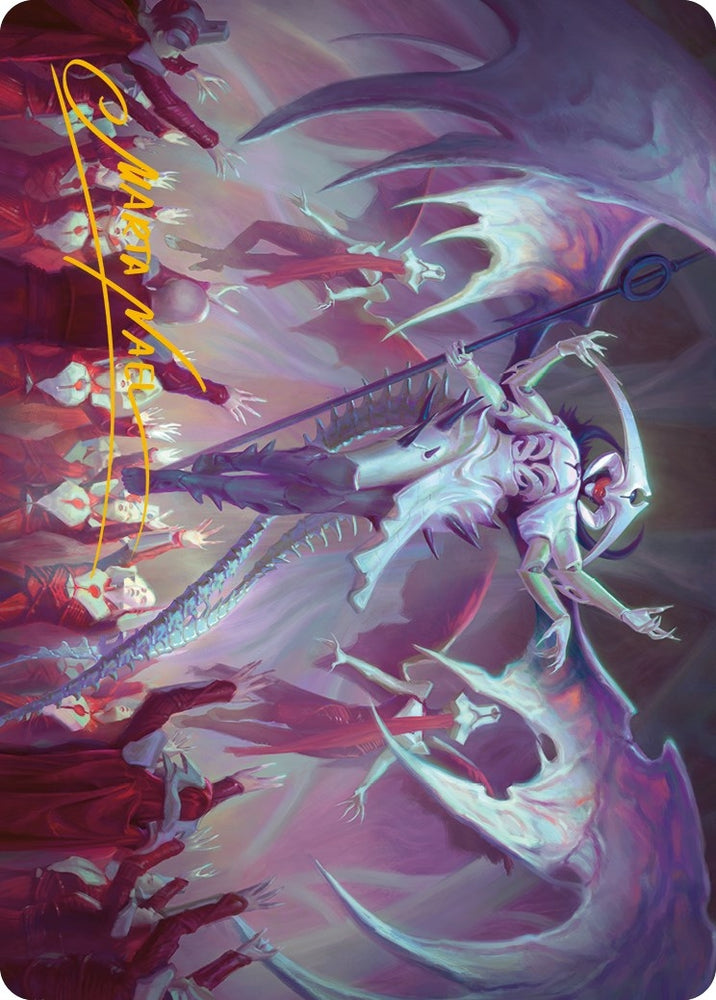 Image for Atraxa, Grand Unifier Art Card (45/81) (Gold-Stamped Signature) (45) [Art Series: Phyrexia: All Will Be One]