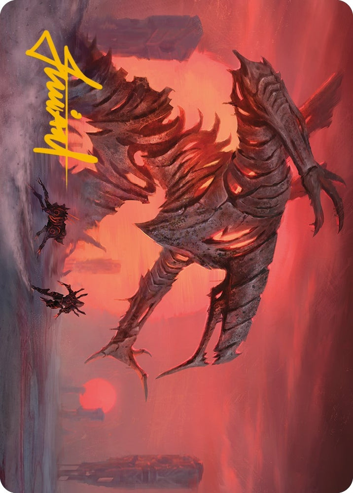 Image for Red Sun's Twilight Art Card (Gold-Stamped Signature) (33) [Art Series: Phyrexia: All Will Be One]
