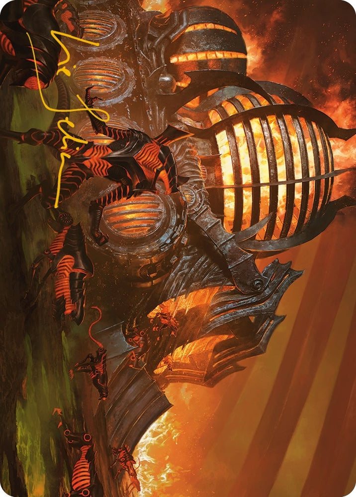 Image for Urabrask's Forge Art Card (Gold-Stamped Signature) (37) [Art Series: Phyrexia: All Will Be One]