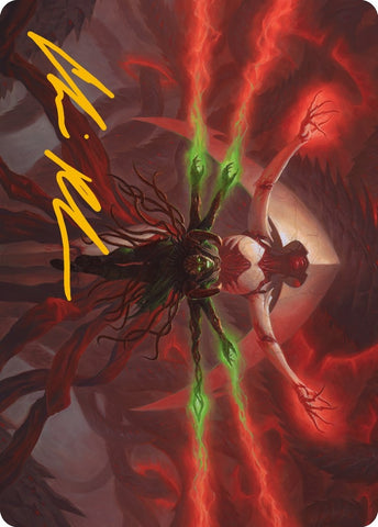 Image for All Will Be One Art Card (Gold-Stamped Signature) (25) [Art Series: Phyrexia: All Will Be One]