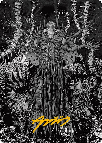 Image for Nissa, Ascended Animist Art Card (Gold-Stamped Signature) (74) [Art Series: Phyrexia: All Will Be One]