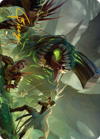 Image for Noxious Assault Art Card (Gold-Stamped Signature) (41) [Art Series: Phyrexia: All Will Be One]