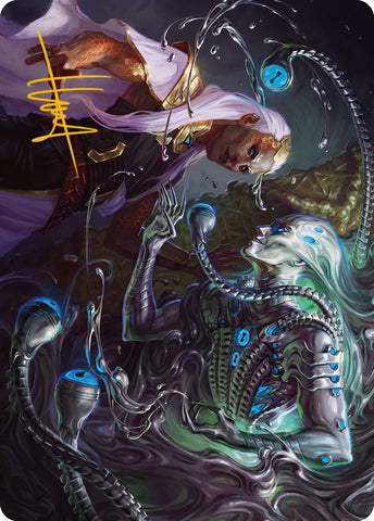 Image for Mirage Mockery Art Card (Gold-Stamped Signature) (17) [Art Series: Phyrexia: All Will Be One]