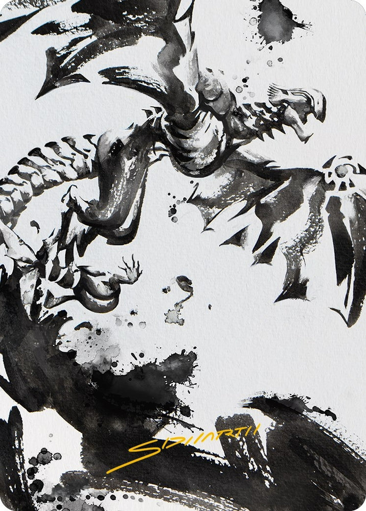 Image for Quicksilver Fisher Art Card (Gold-Stamped Signature) (68) [Art Series: Phyrexia: All Will Be One]