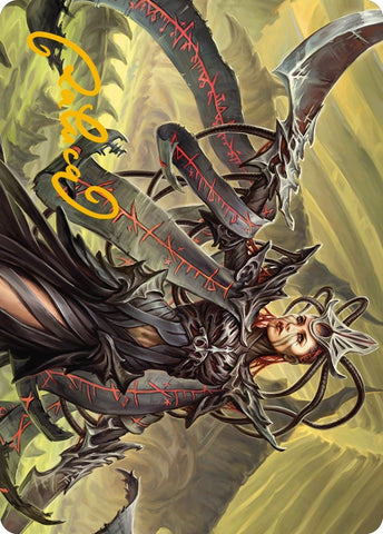 Image for Testament Bearer Art Card (Gold-Stamped Signature) (23) [Art Series: Phyrexia: All Will Be One]