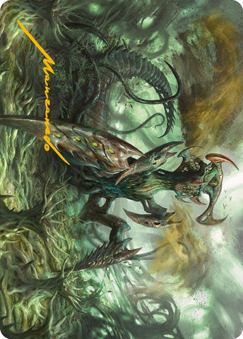 Image for Zopandrel, Hunger Dominus Art Card (Gold-Stamped Signature) (44) [Art Series: Phyrexia: All Will Be One]