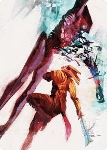 Image for Hexgold Slash Art Card (30) [Art Series: Phyrexia: All Will Be One]