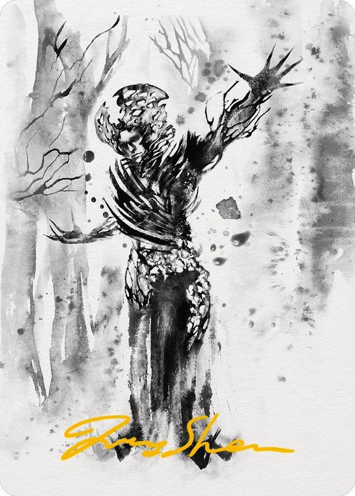 Image for Rustvine Cultivator Art Card (Gold-Stamped Signature) (75) [Art Series: Phyrexia: All Will Be One]