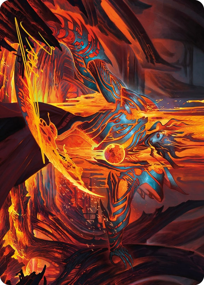 Image for Free From Flesh Art Card (Gold-Stamped Signature) (27) [Art Series: Phyrexia: All Will Be One]