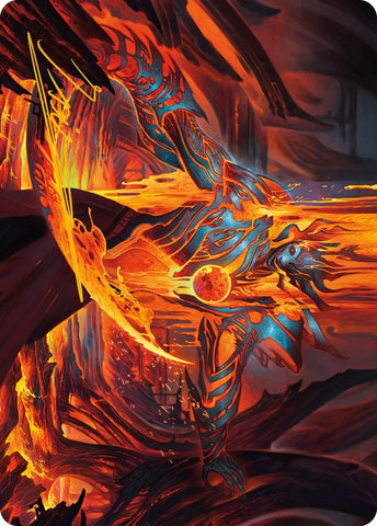 Image for Free From Flesh Art Card (Gold-Stamped Signature) (27) [Art Series: Phyrexia: All Will Be One]