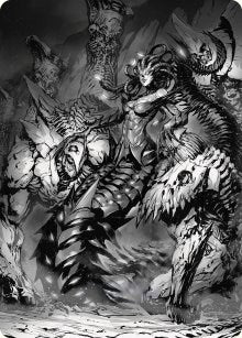 Image for Vraska, Betrayal's Sting Art Card (72) [Art Series: Phyrexia: All Will Be One]