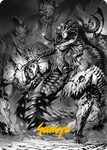 Image for Vraska, Betrayal's Sting Art Card (Gold-Stamped Signature) (72) [Art Series: Phyrexia: All Will Be One]