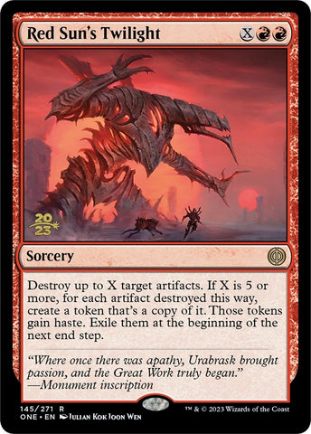 Image for Red Sun's Twilight (145) [Prerelease Cards]