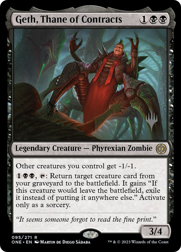 Image for Geth, Thane of Contracts (95) [Promo Pack: Phyrexia: All Will Be One]