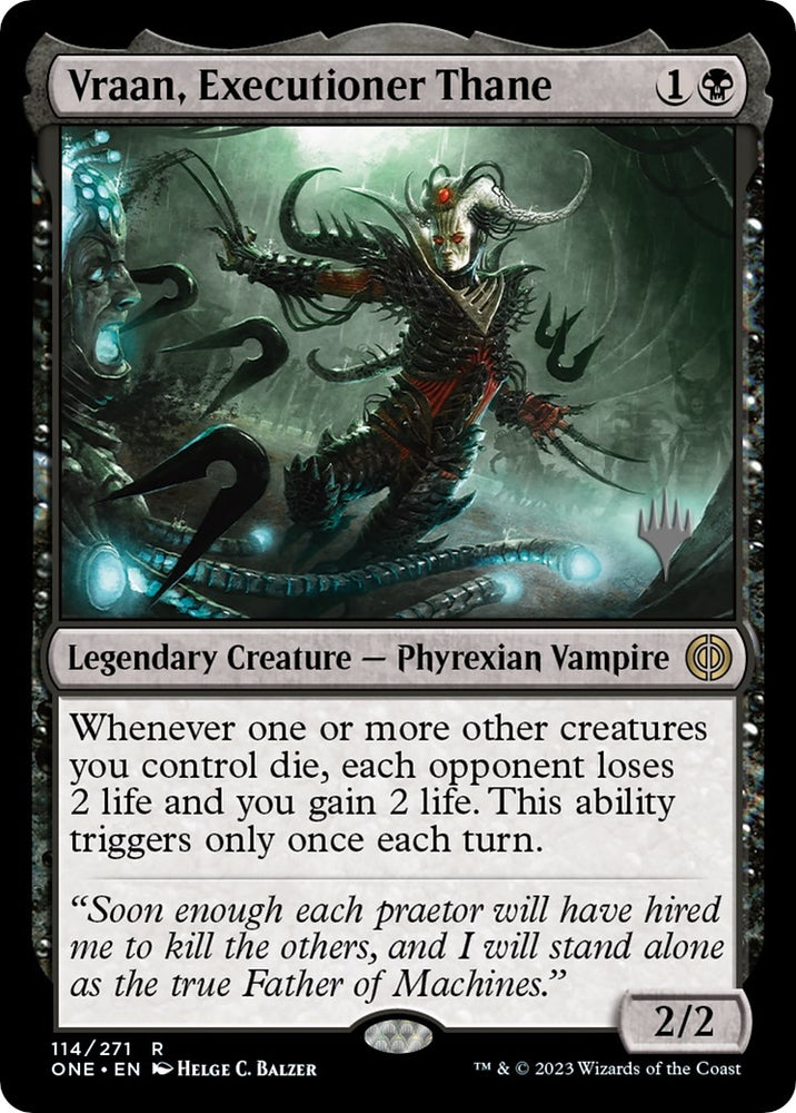 Image for Vraan, Executioner Thane (114) [Promo Pack: Phyrexia: All Will Be One]