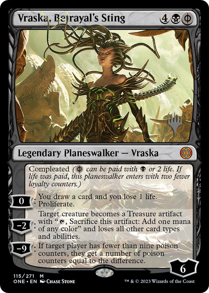 Image for Vraska, Betrayal's Sting (115) [Promo Pack: Phyrexia: All Will Be One]