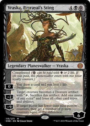 Image for Vraska, Betrayal's Sting (115) [Promo Pack: Phyrexia: All Will Be One]