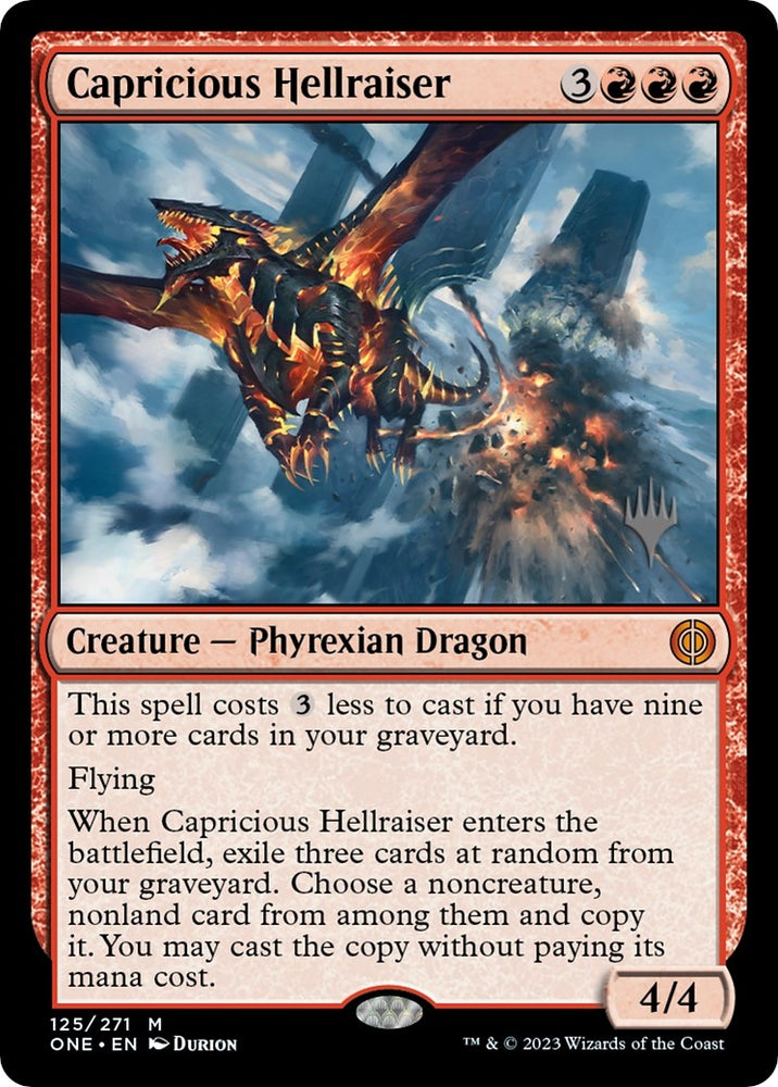 Image for Capricious Hellraiser (125) [Promo Pack: Phyrexia: All Will Be One]